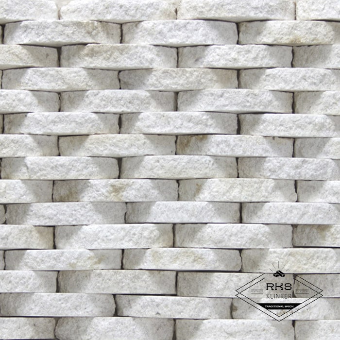 Фасадный камень Плетёнка — Гранит Imperial White в Волгограде